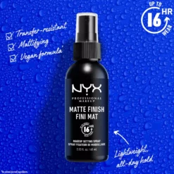 NYX PROFESSIONAL MAKEUP Matte Finish, Makeup Setting Spray 01 Matte