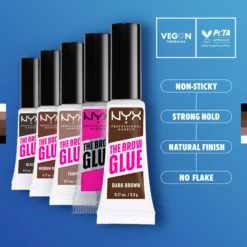 NYX PROFESSIONAL MAKEUP The Brow Glue Lamination Gel 04 Dark Brown