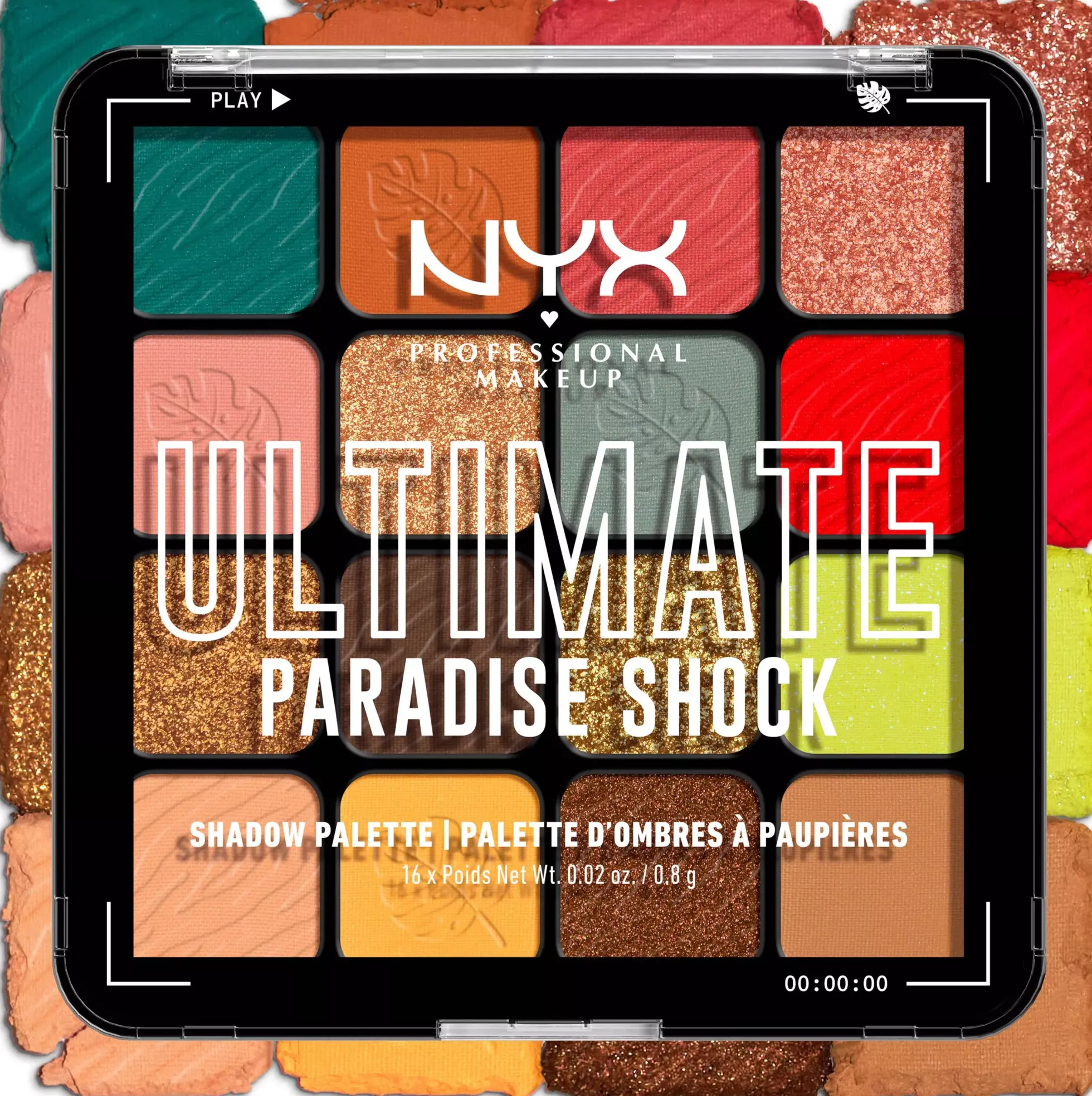 NYX PROFESSIONAL MAKEUP Ultimate Shadow Palette 02W Paradise Shock
