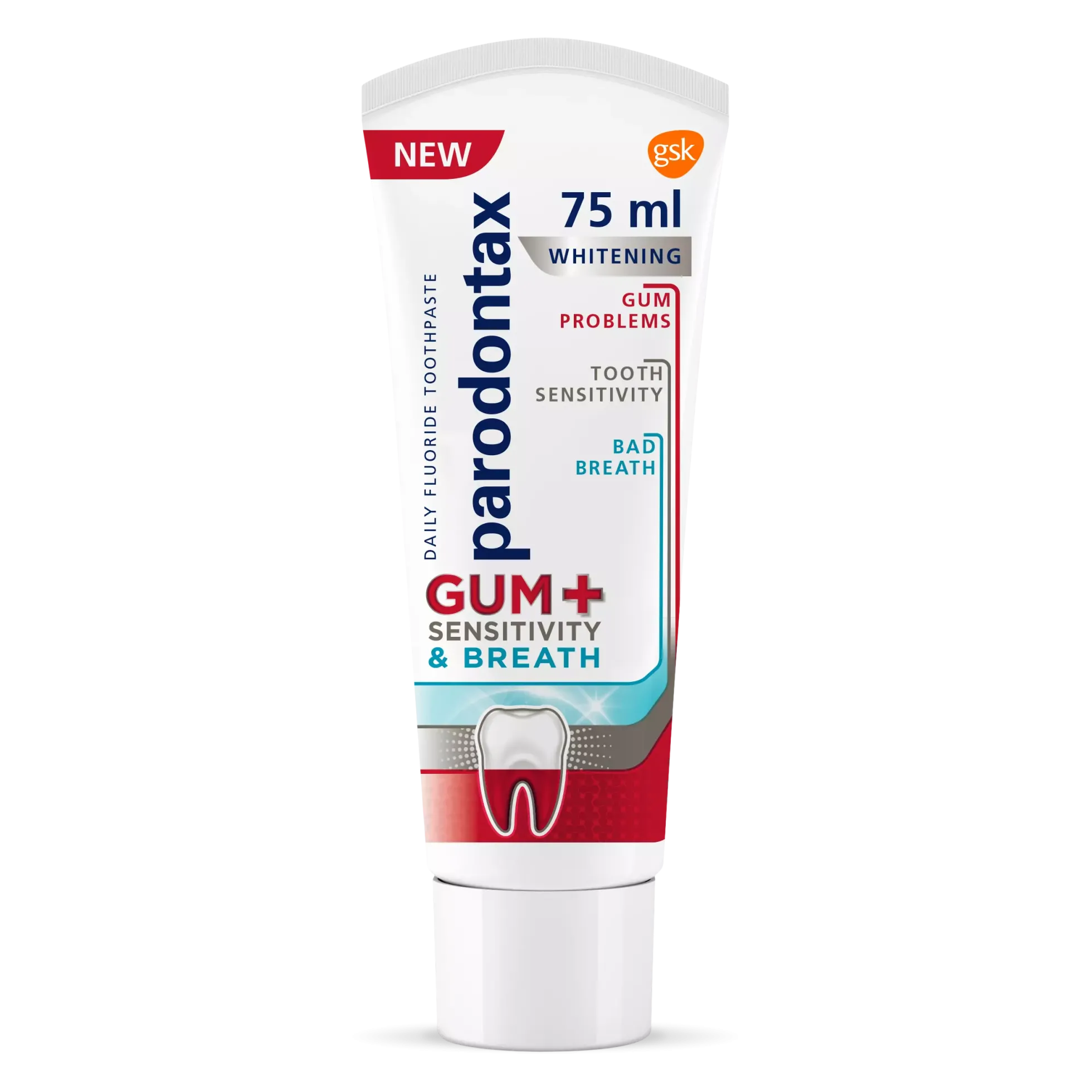 Parodontax Gum+ Sensitivity & Breath Whitening 75 ml