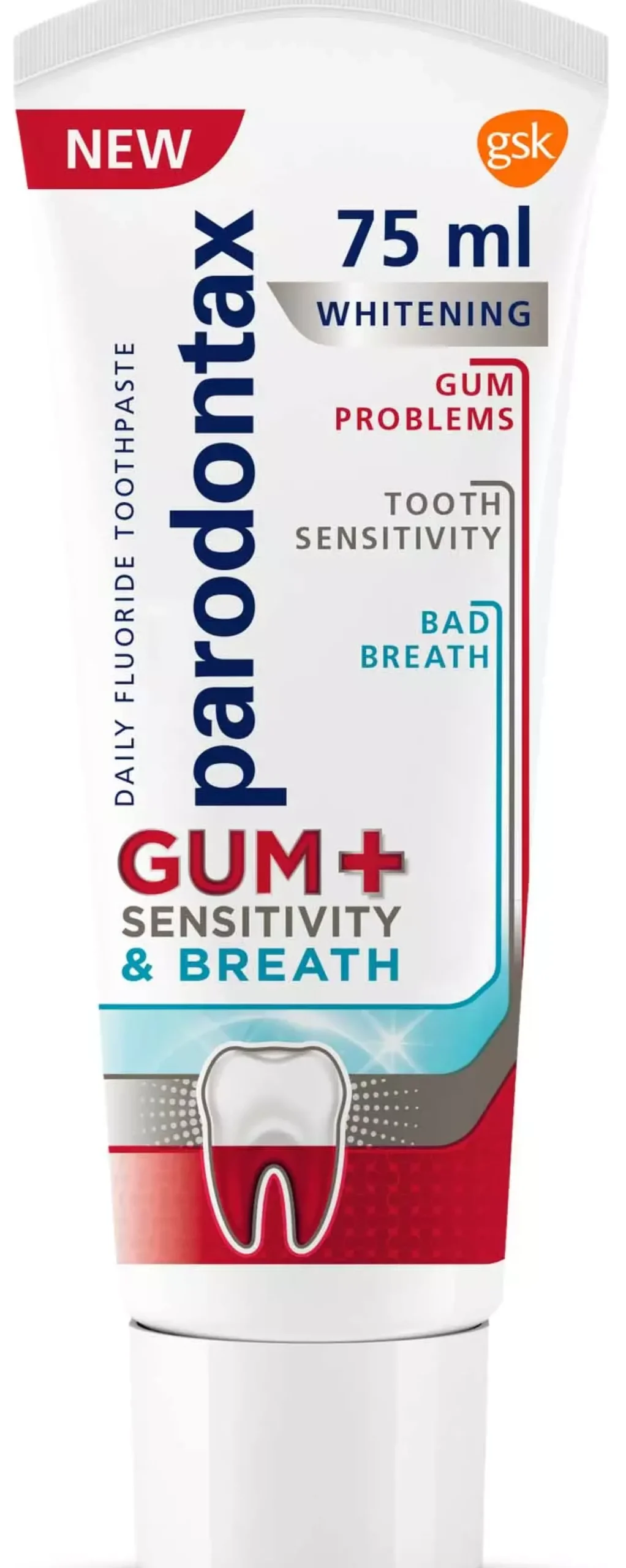 Parodontax Gum+ Sensitivity & Breath Whitening 75 ml