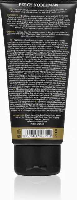 Percy Nobleman Charcoal Scrub 100 ml