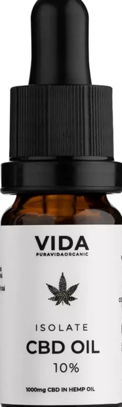 Pura Vida Isolate CBD Oil 10%, 10ml 10 ml