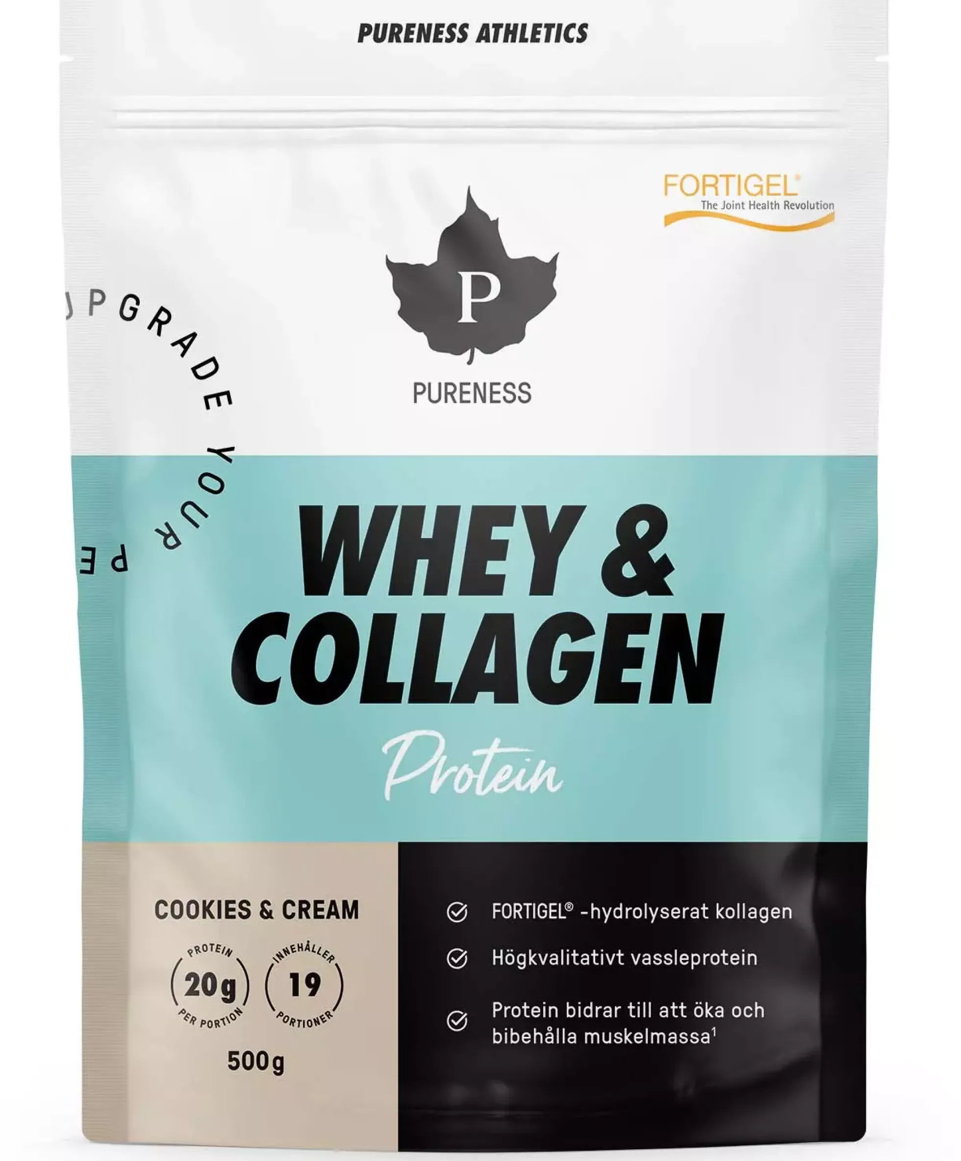 Pureness Athletics Whey & Collagen Cookies & Cream 500 g