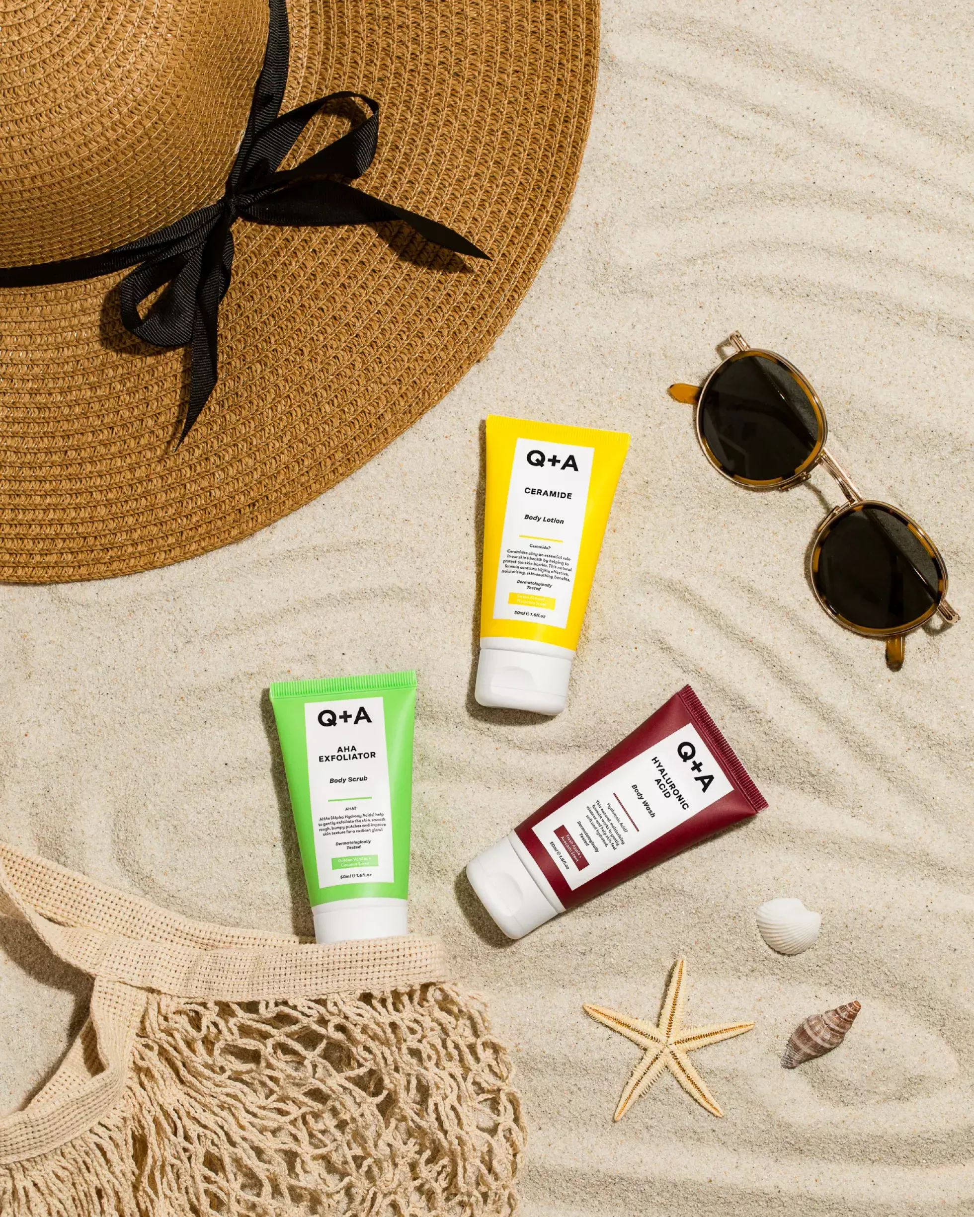 Q+A AHA Exfoliator Body Scrub 250 ml
