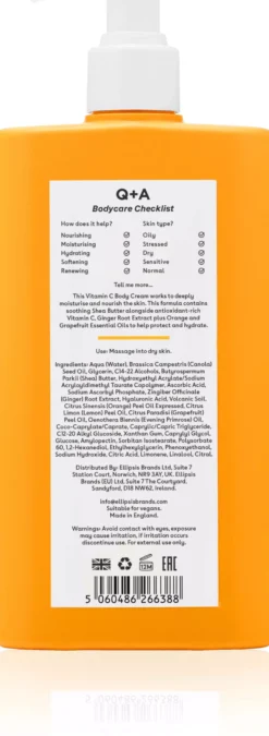 Q+A Vitamin C Body Cream 250 ml