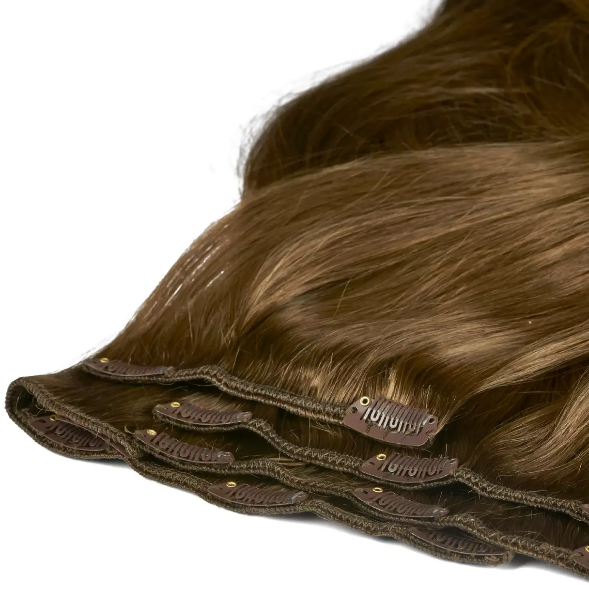 Rapunzel of Sweden Classic Clip-ins Straight / Medium Volume / 7 pieces 50 cm 5.0 Brown