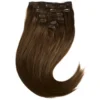 Rapunzel of Sweden Classic Clip-ins Straight / Medium Volume / 7 pieces 50 cm 2.0 Dark Brown