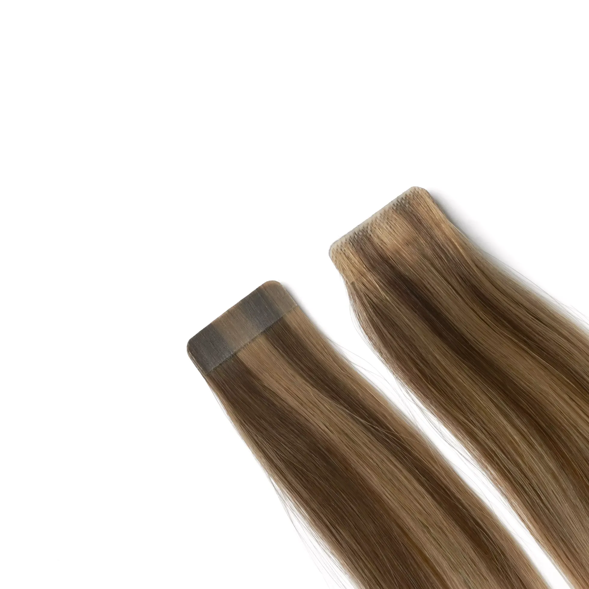 Rapunzel of Sweden Premium Tape Extensions Straight / Mixed Tapes 3 cm / 8 pieces 50 cm Dark Ashy Blonde Balayage B2.6/10.7