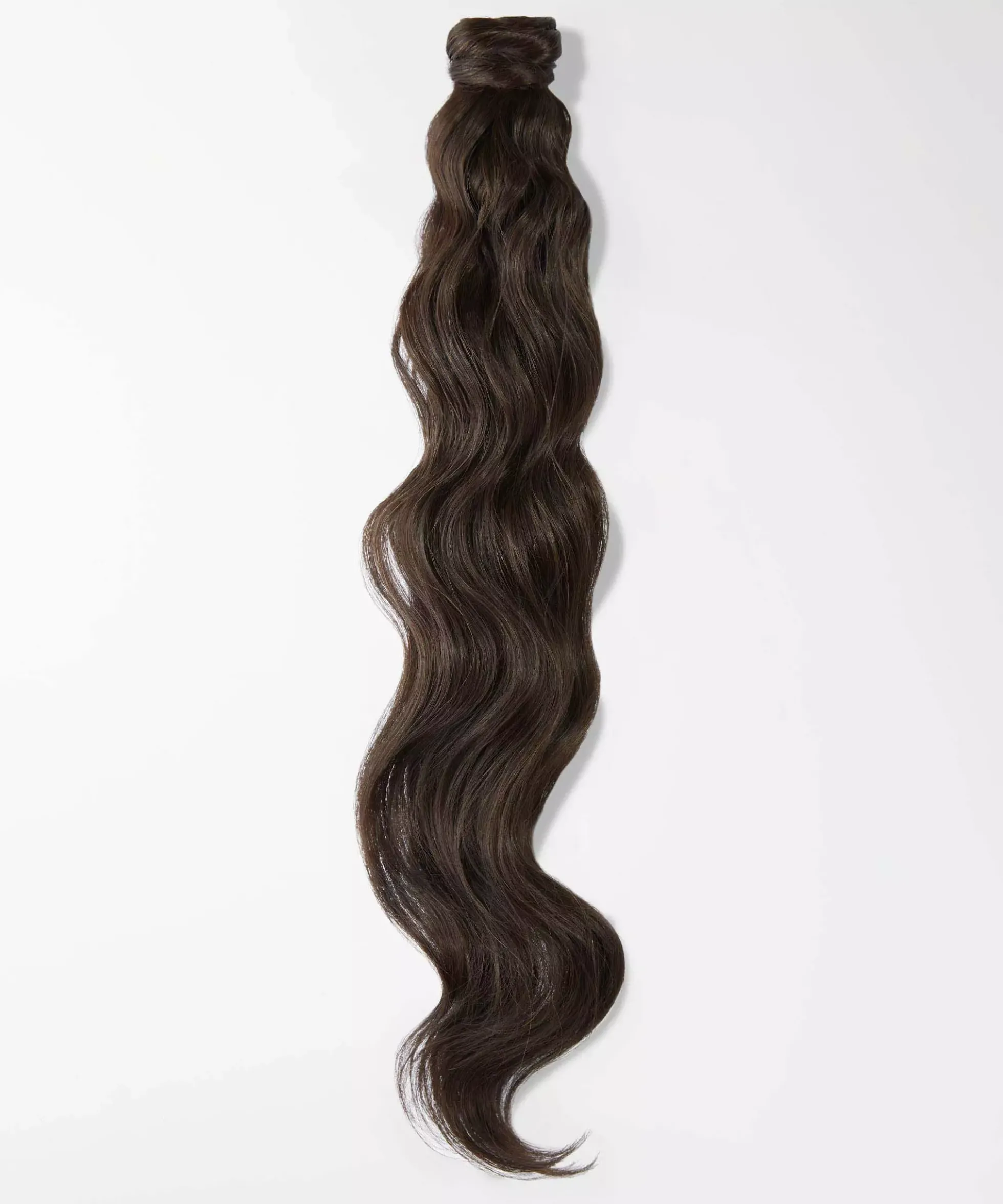 Rapunzel of Sweden Vegan Ponytail Beach Wave / Clip-in / Medium Volume 40 cm 2.3 Chocolate Brown