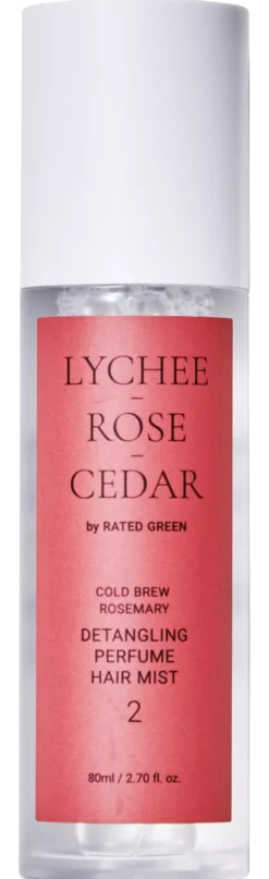 Rated Green Detangling Perfume Hair Mist 2 Lychee-Rose-Cedar 80 ml