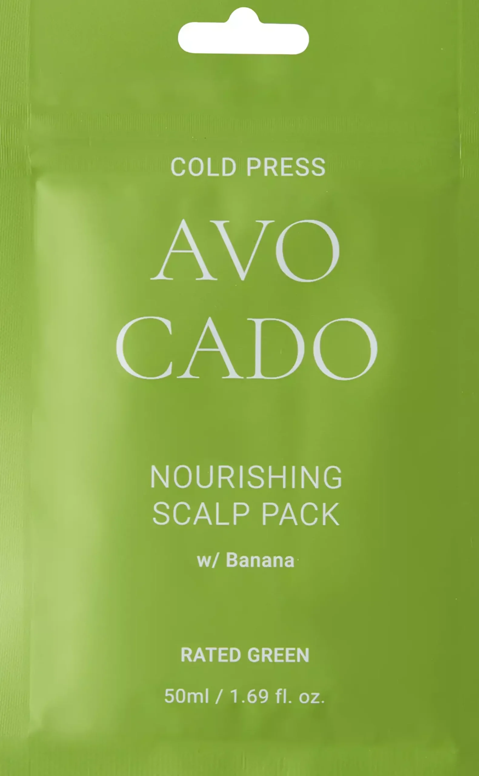 Rated GreenScalp Pack Cold Press Avocado Nourishing Scalp Pack Banana 50 ml