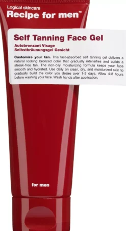 Recipe for men Self Tanning Face Gel 75 ml