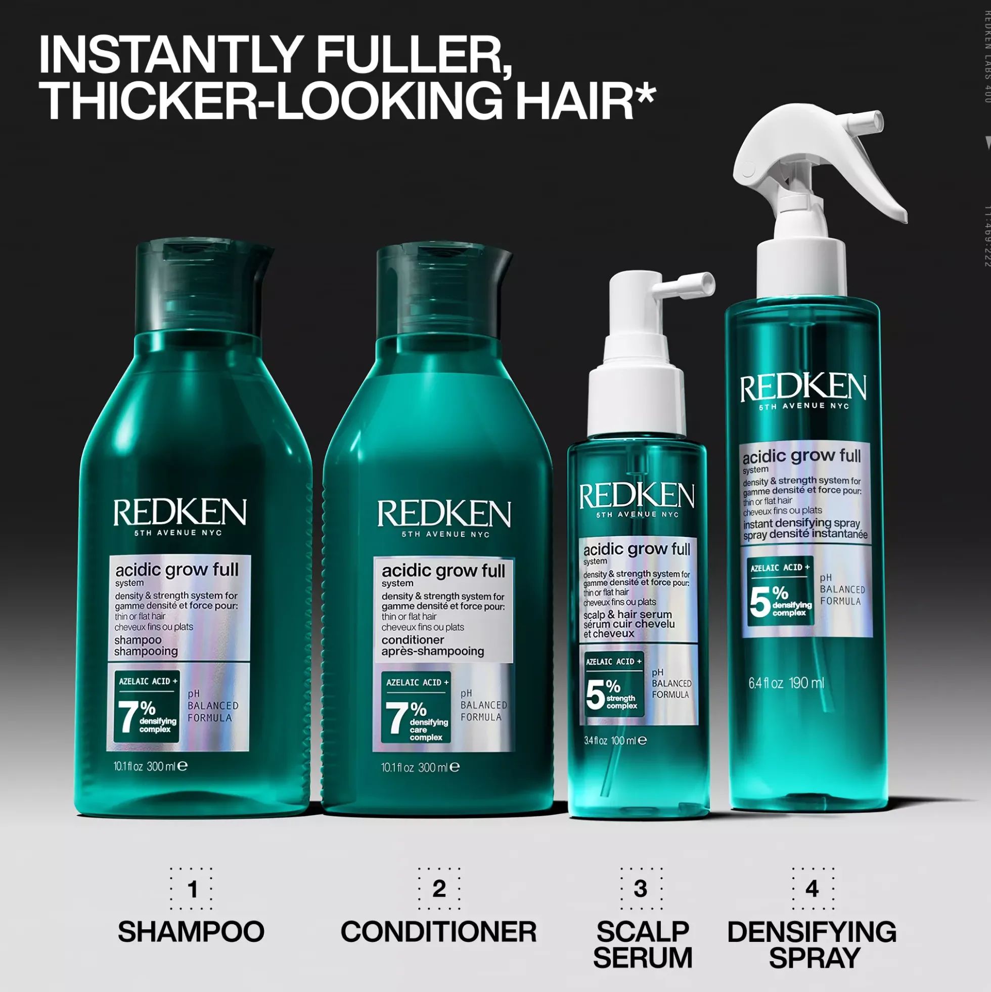 RedkenAcidic Grow Full System Densifying Conditioner for Thin Hair 300 ml