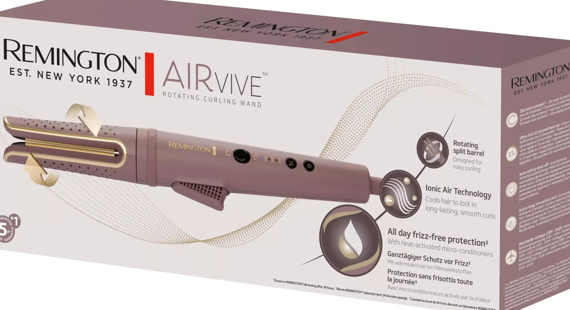Remington CI8930 AIRvive™ Rotating Curling Wand