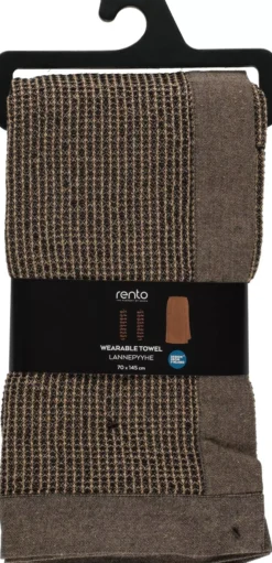 RentoKenno Waist towel 70x145 cm Black/Beige