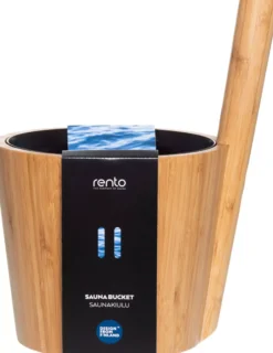 Rento Sauna Bucket Bamboo Duo
