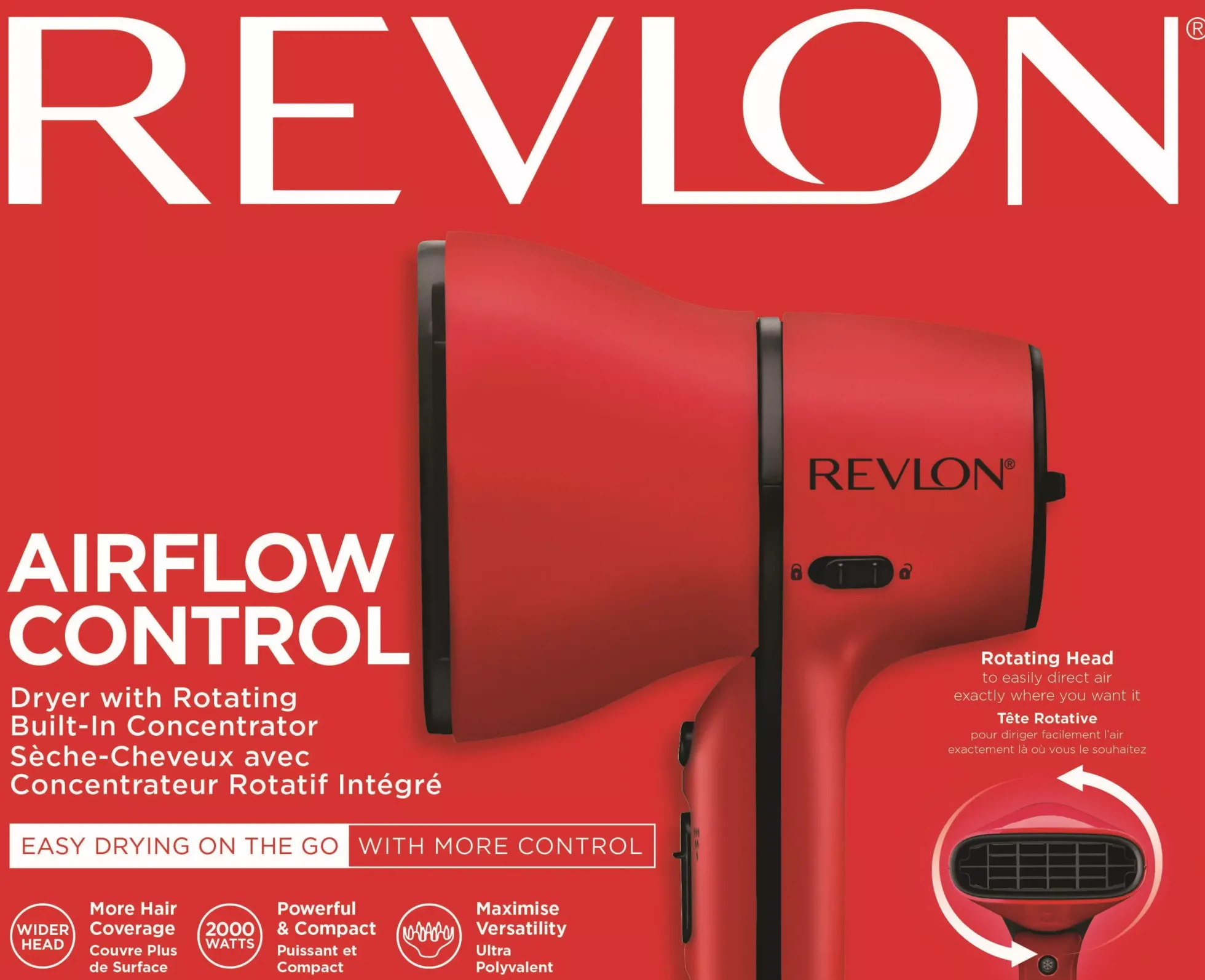 Revlon Tools Airflow Control Dryer With Fixed Concentrator