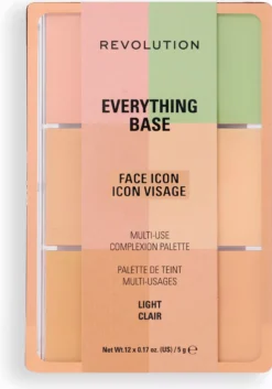 Revolution Beauty London Everything Base Face Icon Complexion Palette Light