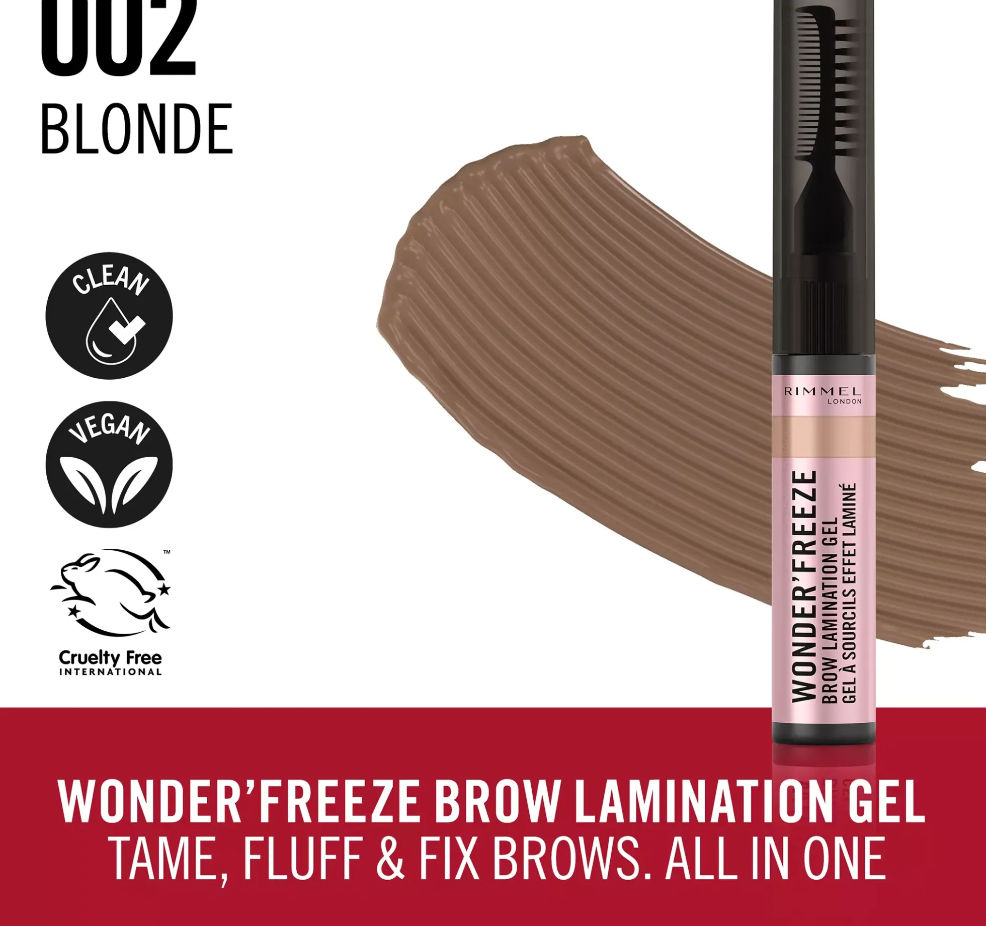 Rimmel Brow Lamination Gel 001 Clear