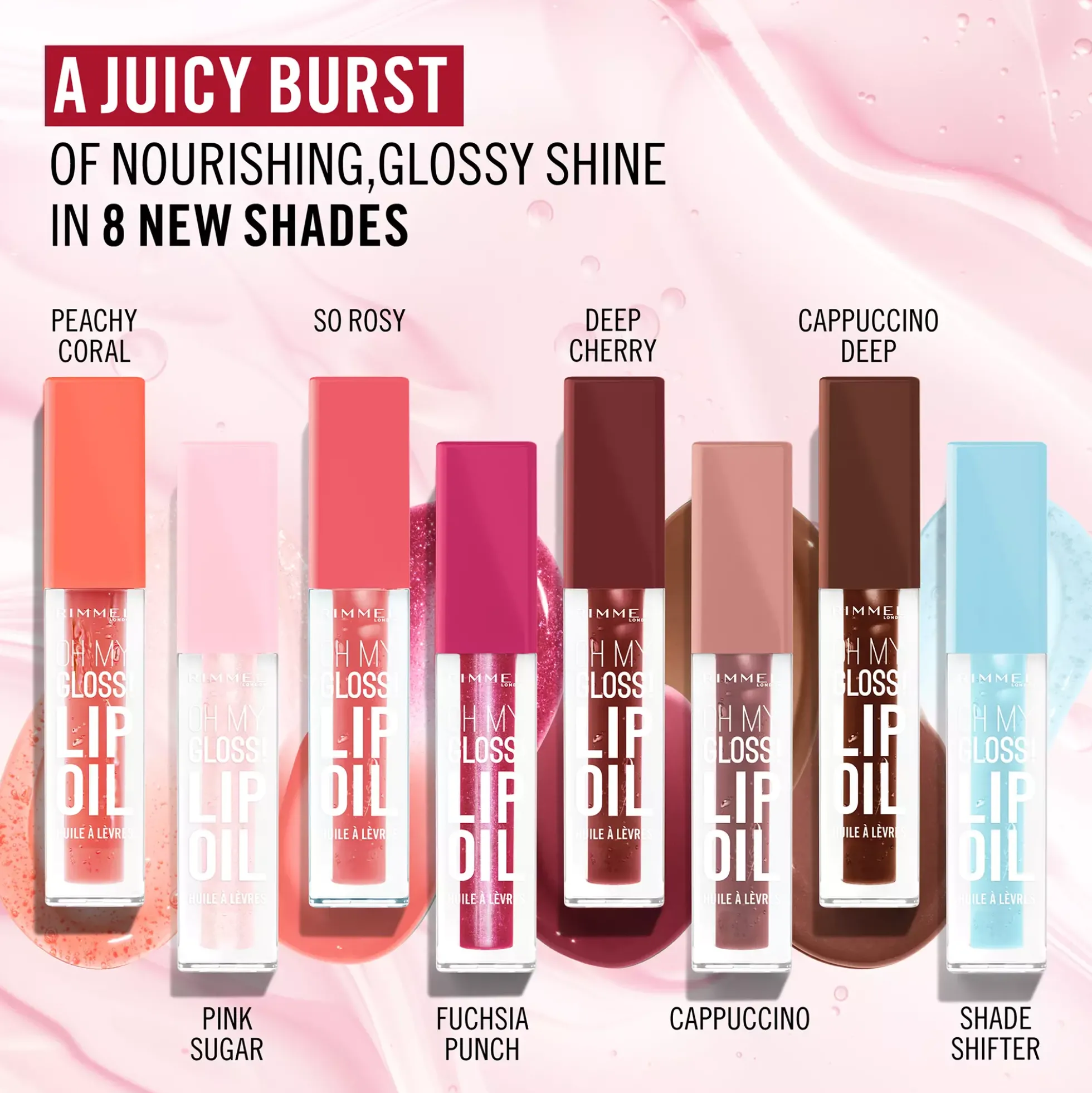 Rimmel OMG Lip Oil 005 Pink Sugar