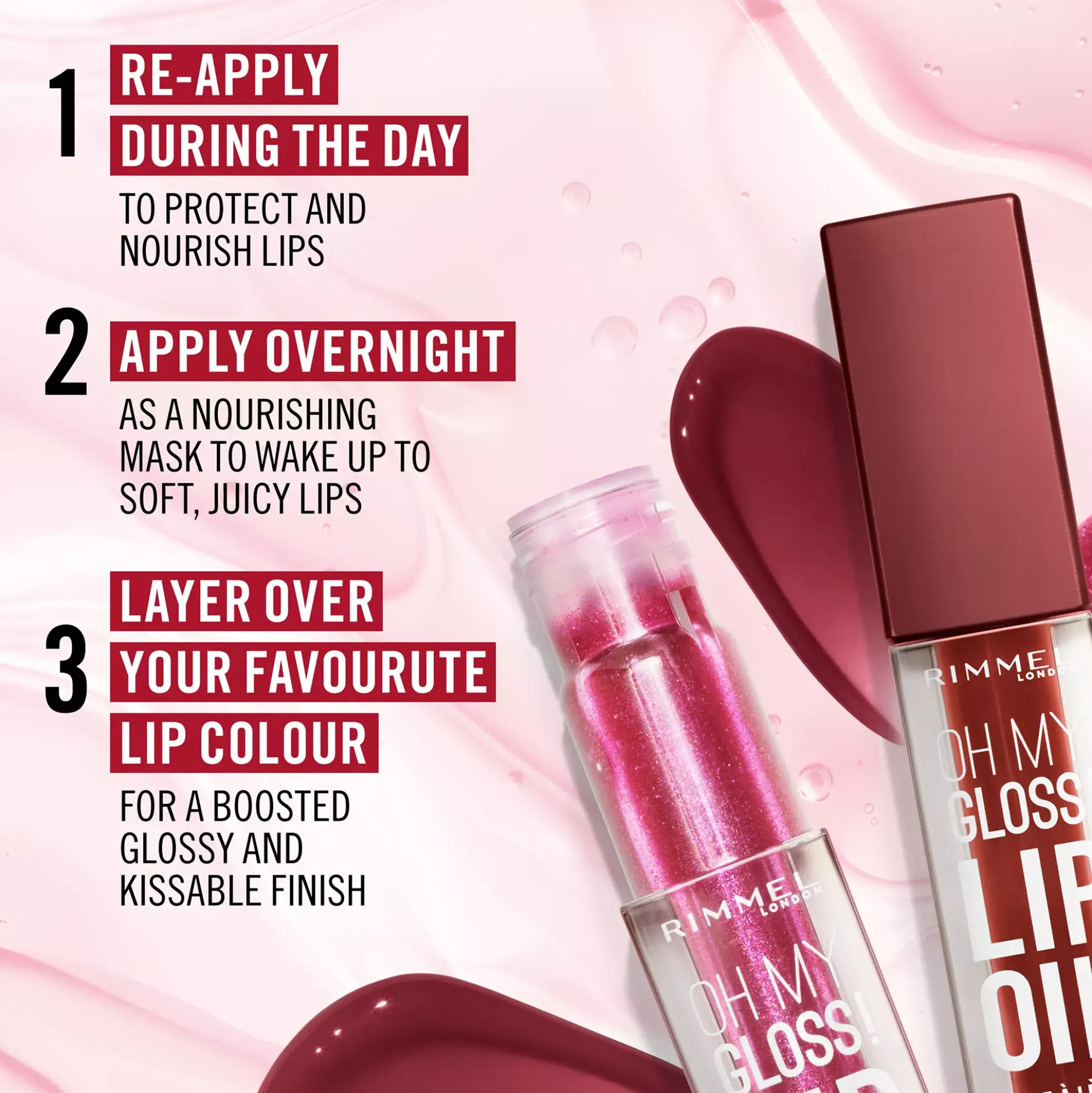 Rimmel OMG Lip Oil 005 Pink Sugar