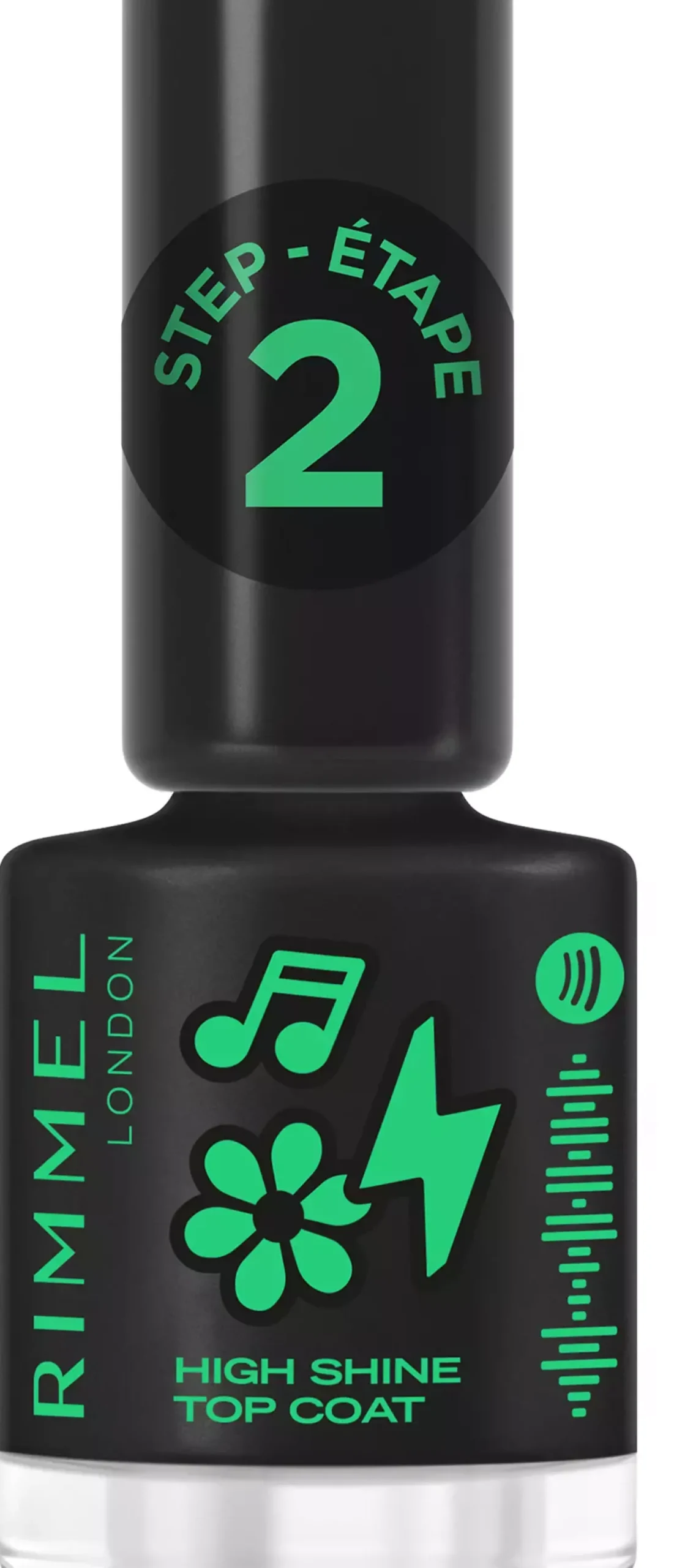 RimmelTurn up the volume Super Gel Step 2 Protective Glossy Top Coat Highshine 12 ml