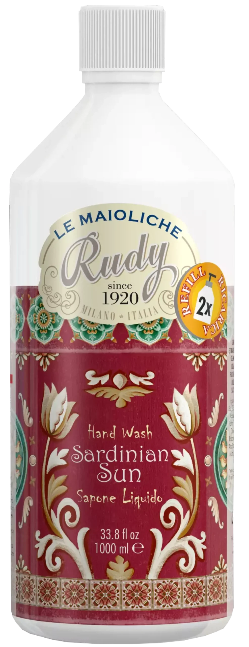 RudySardinian Sun Le Maioliche Hand Wash Refill 1000 ml