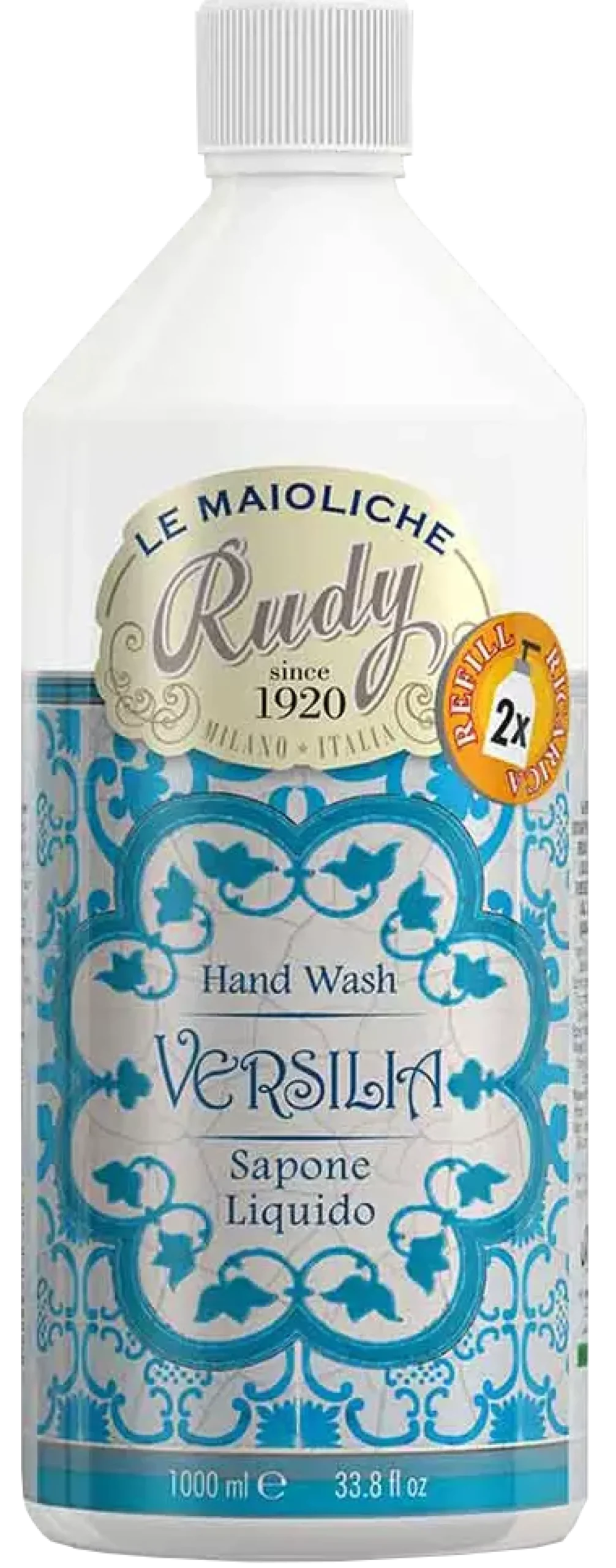 RudyVersilia Le Maioliche Hand Wash Refill 1000 ml