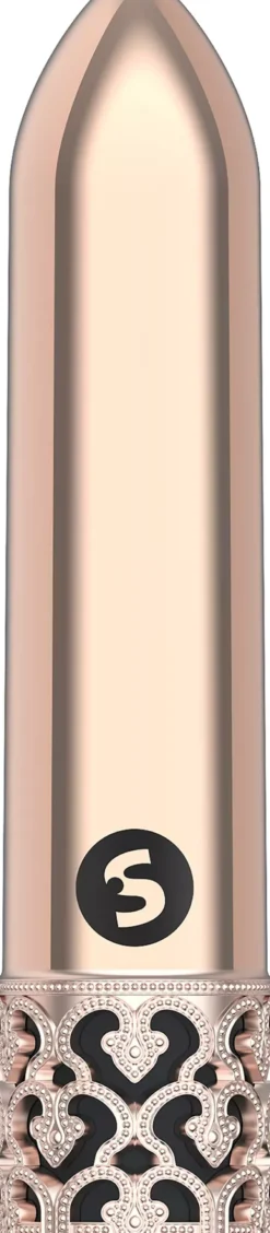 ShotsRoyal Gems Glitz Rechargeable ABS Bullet Rose Gold