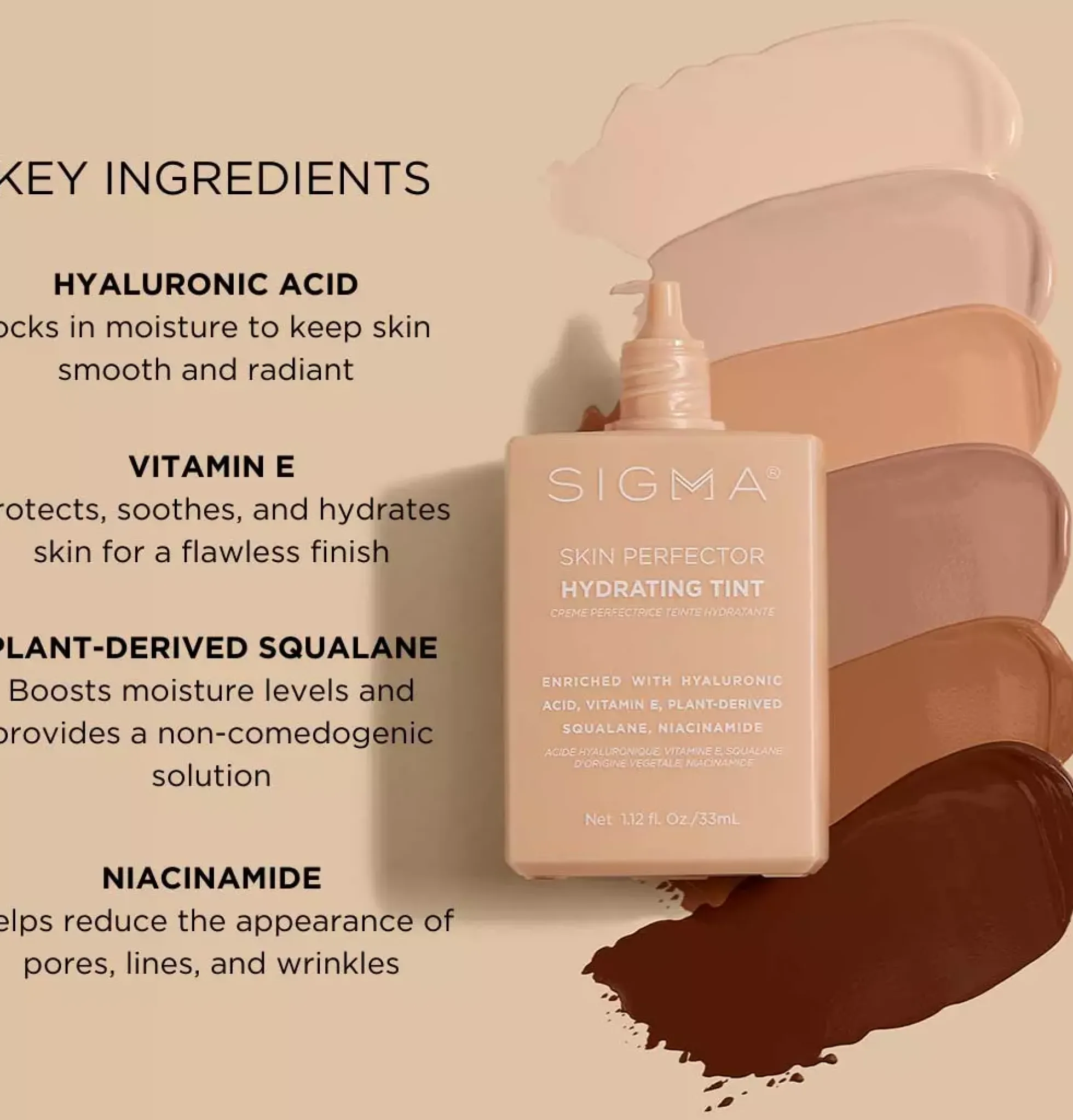 Sigma Beauty Skin Perfector Hydrating Tint 1 Fair Ivory