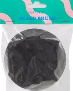 Soft Spell Scalp Brush – Silicone Shower Brush Black