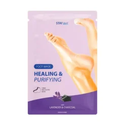 Stay Well Healing & Purifying Foot Mask Charcoal