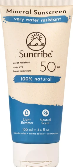 Suntribe Active Natural Mineral Sunscreen SPF 50 100 ml