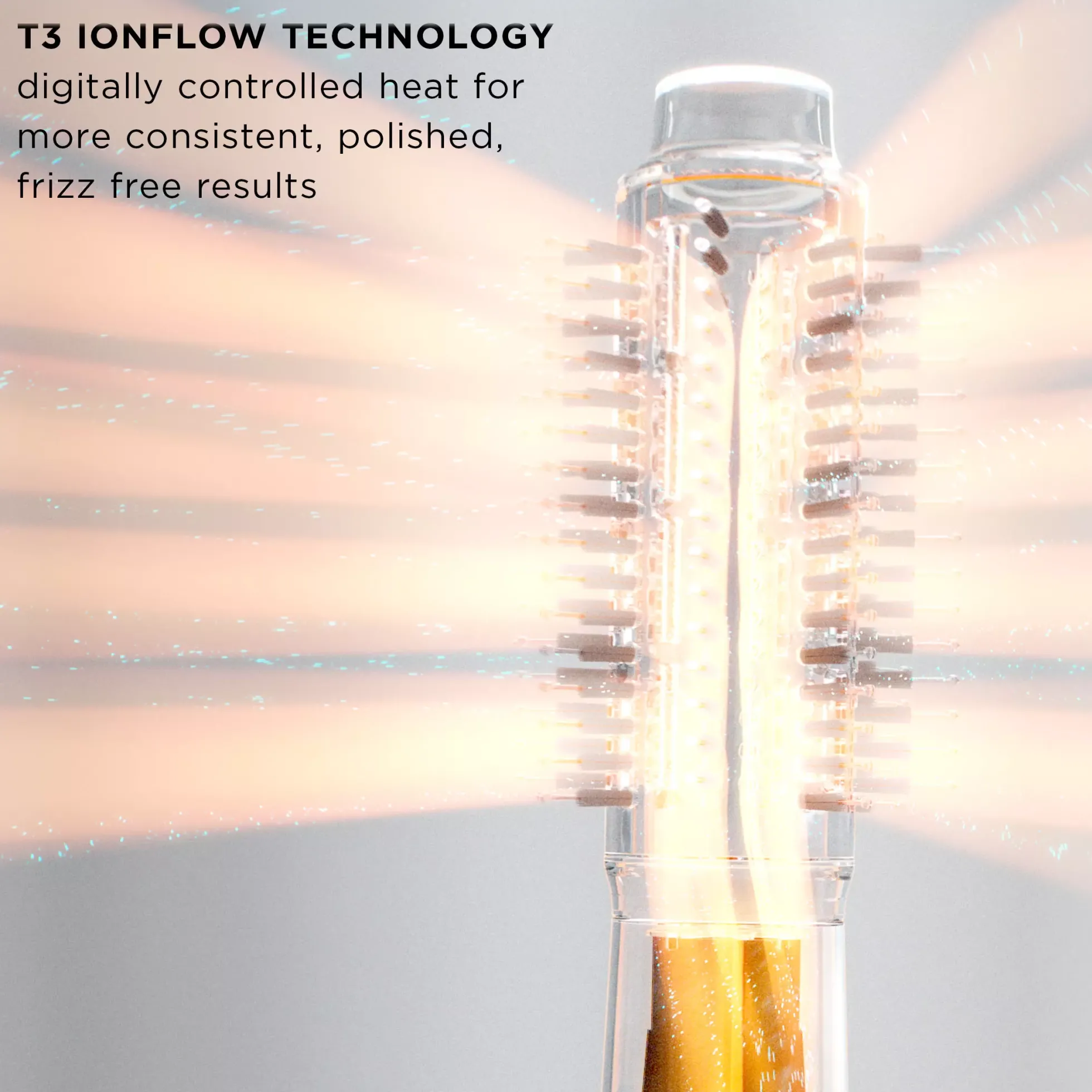 T3 AireBrush Duo Interchangeable Hot Air Blow Dry Brush