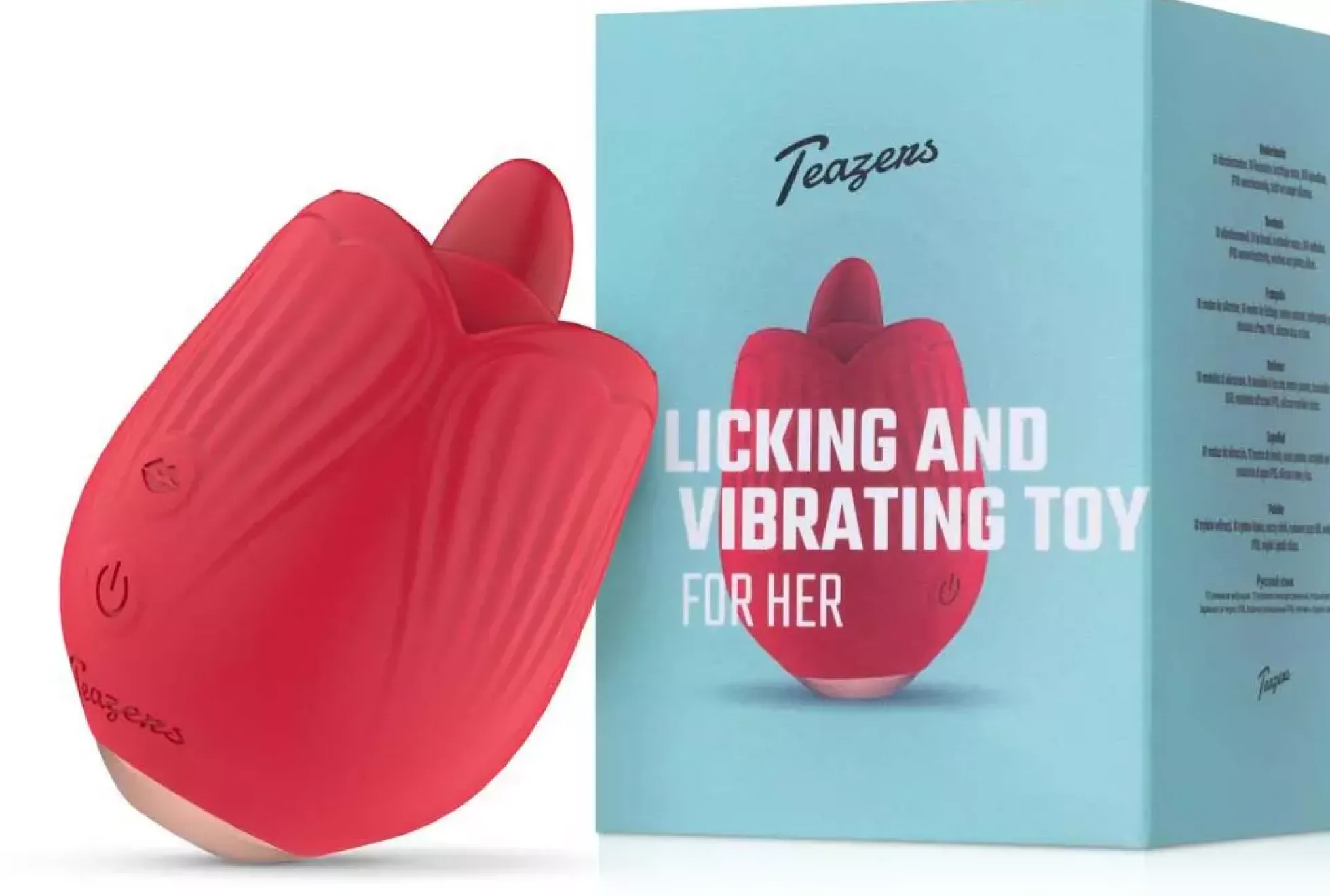 Teazers Licking & Vibrating Rose Vibrator
