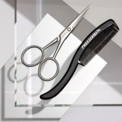 Tweezerman Gear Moustache Scissors & Comb