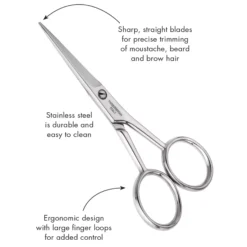 Tweezerman Gear Moustache Scissors & Comb
