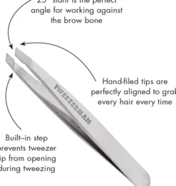 Tweezerman Mini Slant Tweezer Classic Stainless