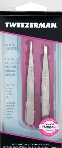 Tweezerman Petite Tweeze Set Pink Case