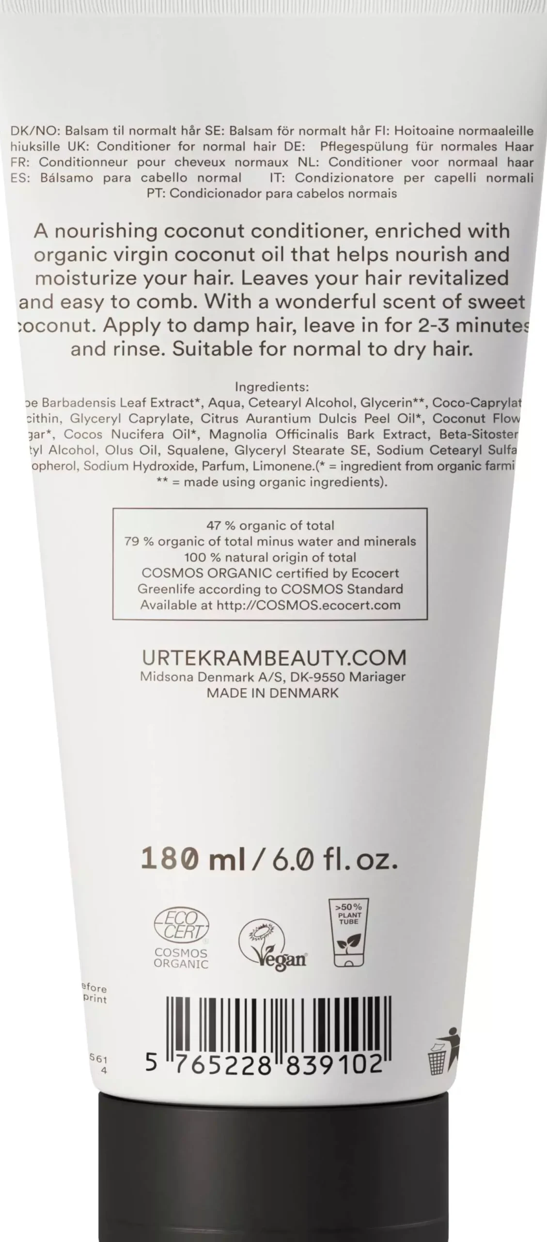 UrtekramCoconut Conditioner 180 ml