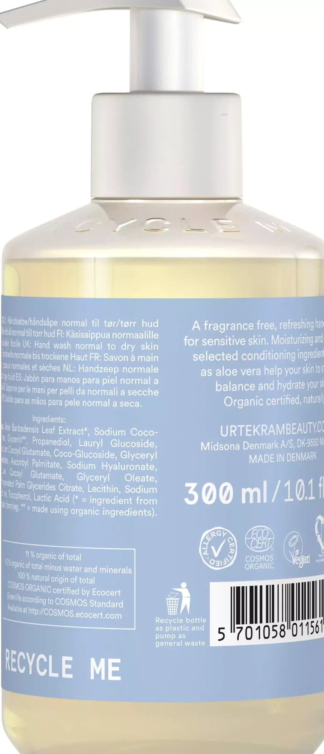 UrtekramFind Balance Fragrance Free Hand Wash 300 ml