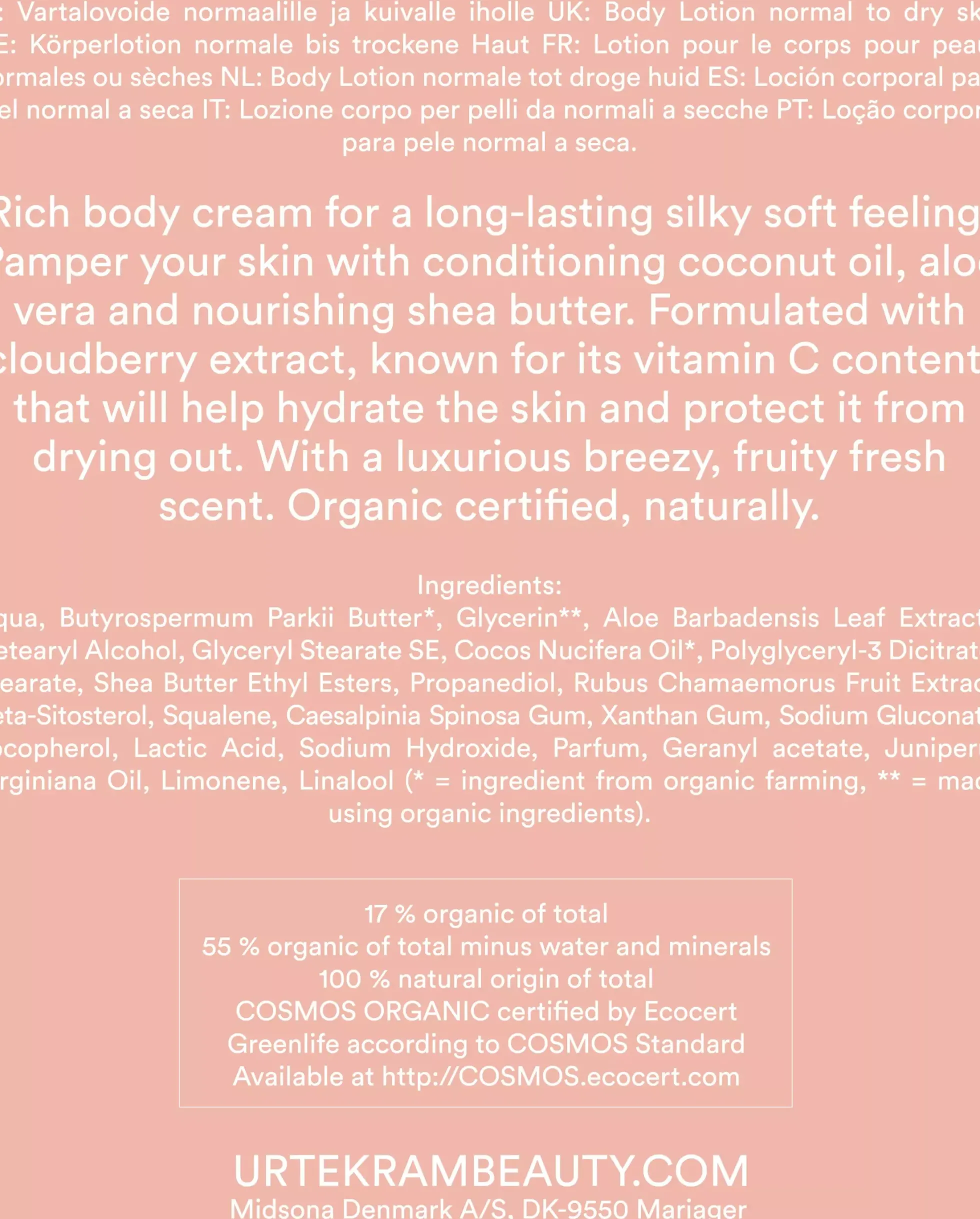 UrtekramNordic Berry Body Cream 200 ml