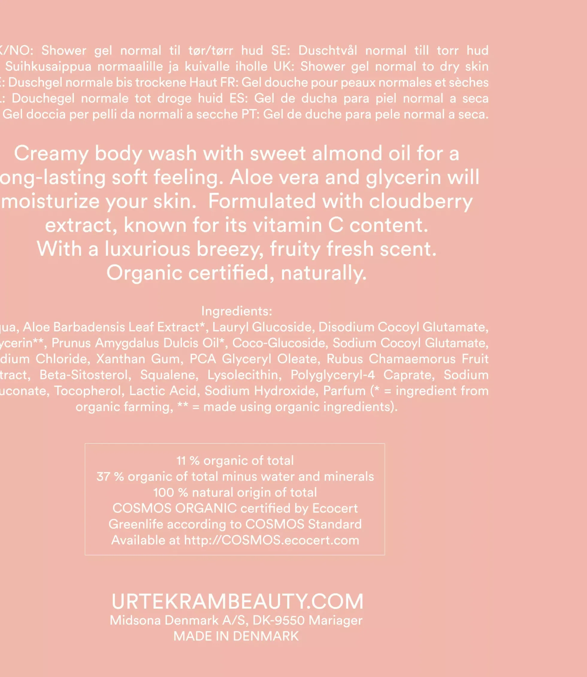 UrtekramNordic Berry Creamy Body Wash 200 ml
