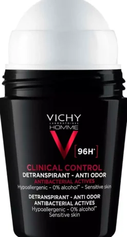 VICHYHomme Clinical Control 96hr Roll-on Antiperspirant 50 ml