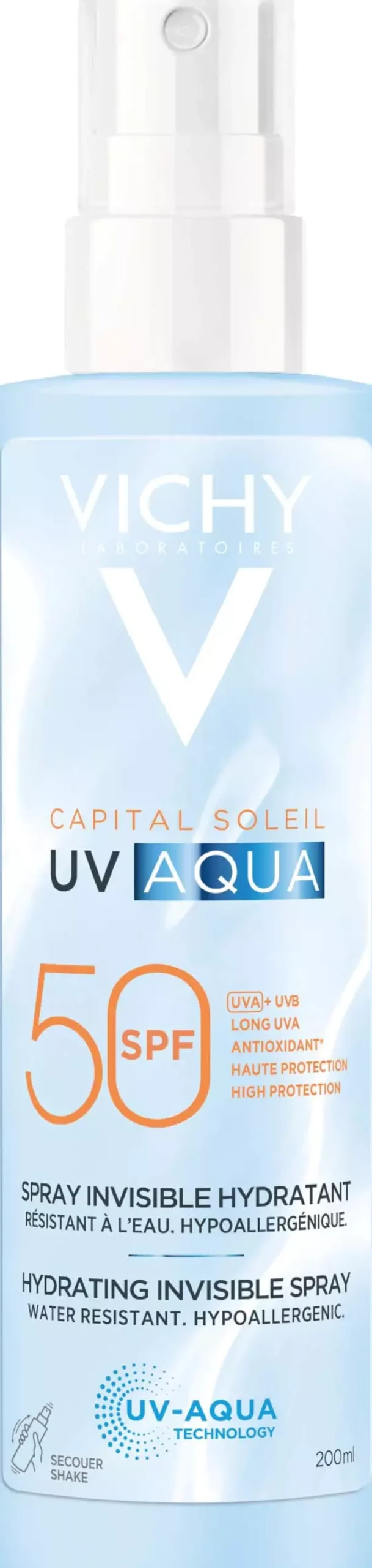 VICHYSeasonal Body Capital Soleil Uv-aqua Hydrating Invisible Spray SPF50 200 ml