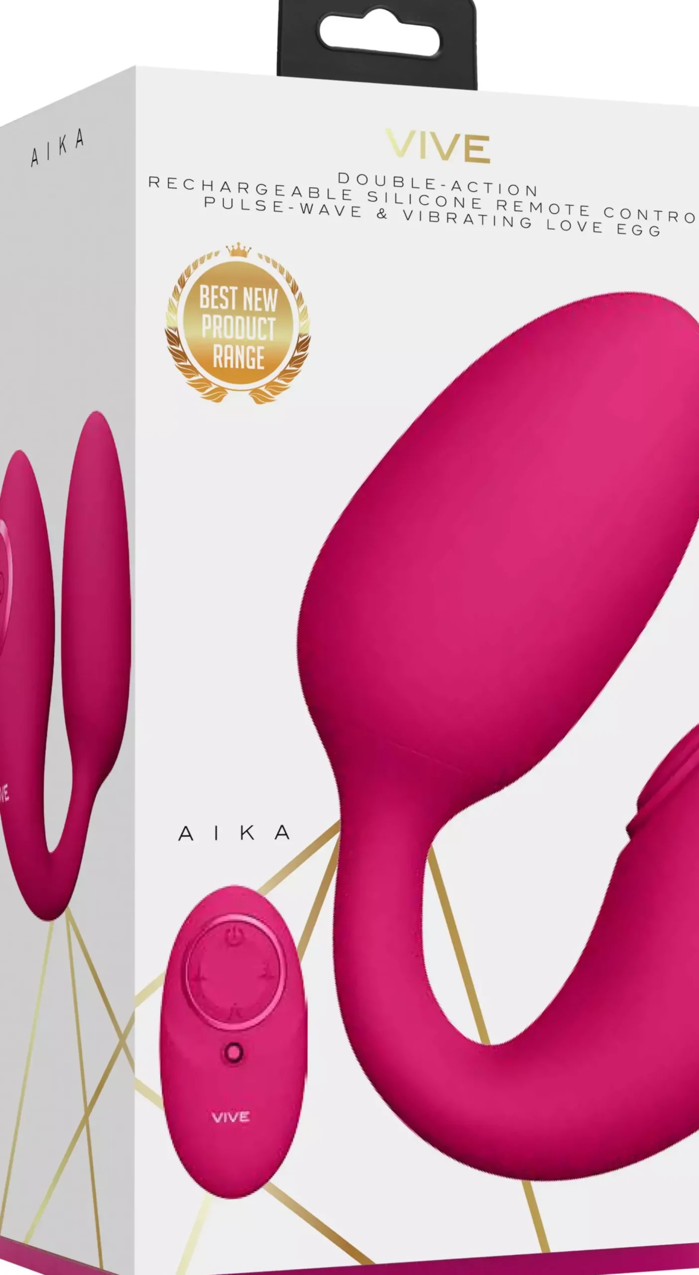 VIVEVIVE Aika Pulse Wave & Vibrating Love Egg Pink