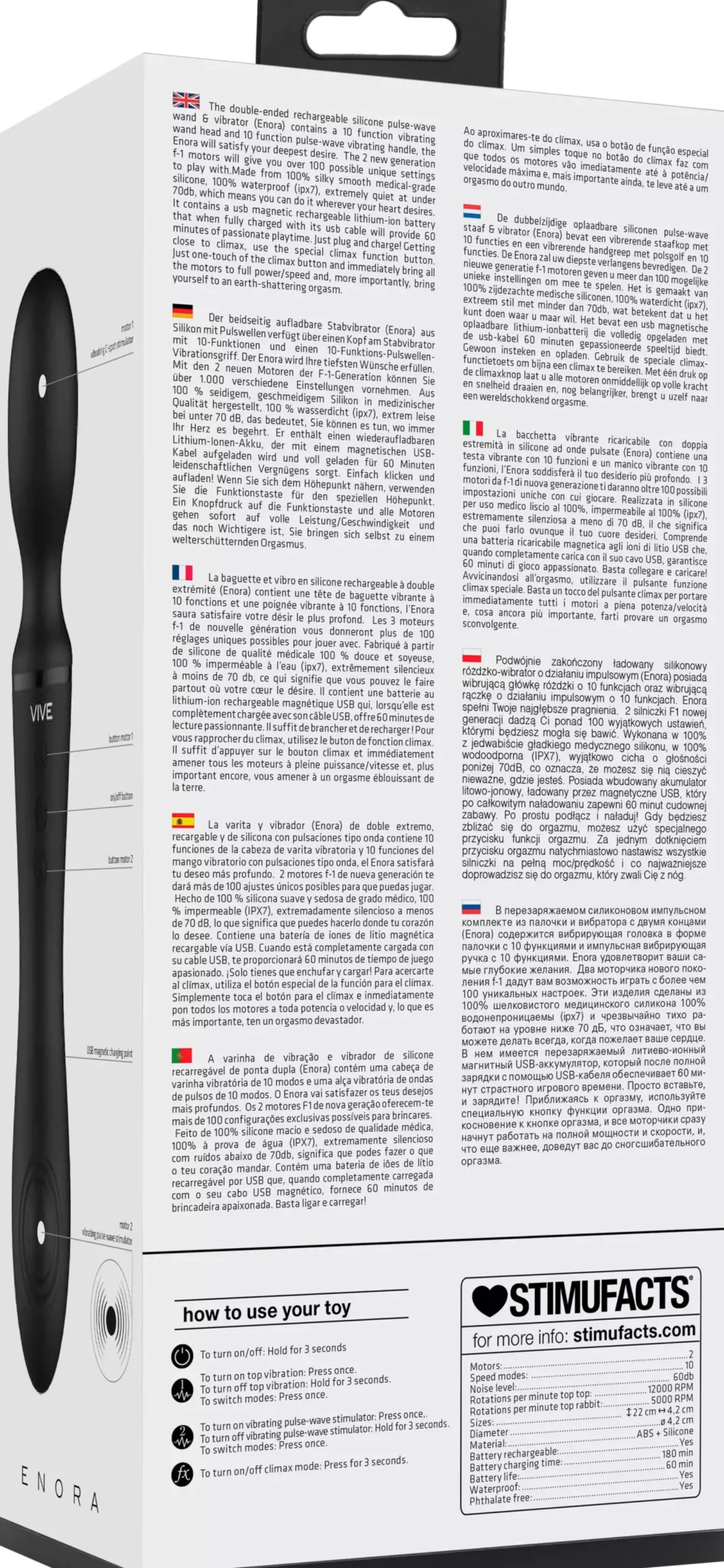 VIVEVIVE Enora Wand & Vibrator Black