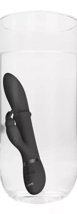 VIVEVIVE Halo Ring Rabbit Vibrator Black