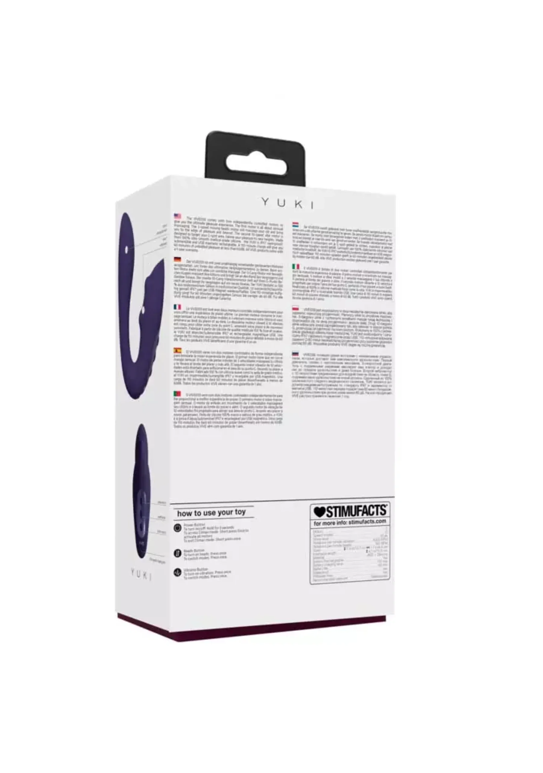 VIVE Yuki - Dual Motor G-Spot Vibrator with Massaging Beads - Purple